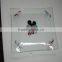 Flow and leaf printing square glass plate