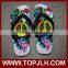 2017 innovative wedding brides flip flops with custom printing