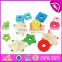 High quality preschool baby wooden geometry shape blocks W13E063