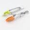 Fresh Silicone Stainless Steel Food Tongs Kitchen Tools, 7 Inch