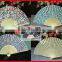 Beautiful fabric bamboo fan for ladies