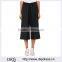 Customized Lady's Apparel Wide-leg Casual Newest Pleated Twill Culottes(DQM014P)