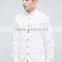 New Design Long Sleeve Cutaway Collar Mens Pre-Shrunk 97% Cotton 3% Elastane Lightweight Check Skinny Fit Casual White Shirts