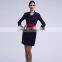 Custom Black Colours Slim Fit Stewardess Dress