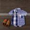 2017 Spring Fashion Plaid Blouse for Children Wear Wholesale Fashion Boys Shirt Short Sleeves