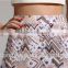 New collection women midi A line skirt knee length floral print skirts
