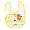 Absorbable eco-friend cotton baby bibs printing for promotion
