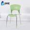 LS-4013 High Quality wholesale PP stacking Plastic Chair for sale Plastic dining Chair with metal legs