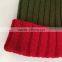 Myfur Adult Woolen Hat Bi-color Fox Body Fur Pom Poms Knitting Beanie Hat
