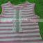 2017 Hot Style Persnickety Baby Girls Clothes Cotton Stripe Lace Ruffle Comfortable T-Shirt Sleeveless Beautiful Top