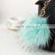 100% real raccoon fur pom poms with snap button for beanie hat