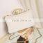 Nice fashion washing fur effect PU leather fur ladies handbag