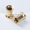 5mm Stainless Steel Ear Stretcher Expander Bobbin Gold Plated Trendy Style Beautiful Ear Plug Expander