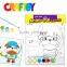 OEM Teaching material Color your Animal Pal Canvas Board Bulldog
