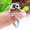 Cat Animal Wrap Rings for Men & Women and Girls Boys Unique Rings Fine Jewelry Resizable