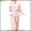 Women silk Pyjamas suits jacquard style ladies robes for SPA pyjamas suits with kimono collar bathrobe