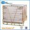 Industrial stackable welded steel transport wire mesh pallet cage
