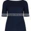 women's high-heeled shoe printed white T-shirt 1/2 sleeve t-shirt