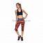 Women Sublimation Capri Plus Szie Leggings Low Waist Pocket Decoration Bulk Printed Leggings