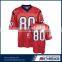 Fully Customizable top red american football jersey sales usa