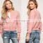 2017 Spring woman coats and jackets soft fabric women plain bomber jacket wholesale