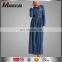 New Model Casual Long Dresses Cheap China Beautiful Embroidery Muslim Coat Fashion Design Moroccan Kaftan With Belt