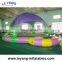 Factory Price Inflatable Water Pool with Tent or Cover With PVC Trampoline material For Sale