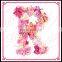 Aidocrystal handmade artificial flower letter wall decorative wall hanging art and craft