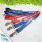 Branded polyester lanyards with logo custom, wholesale neck straps with metal lobster claw hook for events