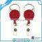 Custom shaped retractable badge holder with alligator clip for promotion