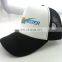 Solid Colors Adjustable Strap Small Braid in Black Trucker Cap Mesh Hat
