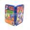 Decorative flat rectangular cards tin cans with hinged factory