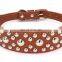 Chic Mushroom Shaped Rivet Pet Collar Leash Training Dog Pulling Rope Pet Neck Chain Pet Supplies