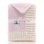 Extra thick Stripe fleece air conditioning blankets  knee blanket nap blankets