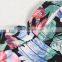 TWOTWINSTYLE Elegant Print Stand Collar Lantern Sleeve High Waist Bandage Mini Dresses Female