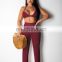 2020 Summer Fishnet Knitted Two Piece Set Women Sexy See Through Night Club Suits Bra Top Pants Casual Beach Outfits