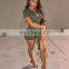 Women Summer Bodysuits Sexy Fitness V-Neck Short Sleeve Rompers Street Night Club Party Jumpsuits One Piece Outfits