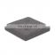 Customized Modern Faux Linen fabric covered Foldable storage ottoman with four buttons Living room furniture