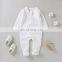 Two-way Zipper Long Sleeve Baby Onesie Antislip 100% Organnic Cotton Baby - Toddler Footed Pajamas