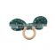 Eco-friendly Bow Knot Organic Baby Teething Ring Toy
