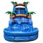 commercial inflatable crush  rainbow blue tropical paradise water slide for sale