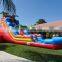 South Beach Waterslide Backyard Kids Water Slide Commercial Inflatable Tropical Slip and Slide With Pool