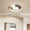 Black and white simple LED ceiling lighting