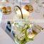 affordable glass mirror candle plate for wedding or party