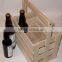 Custom Wooden Beer Bottle Crate With Handle