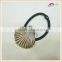 Good quality Women metal shell decoration elastic hair band for hair