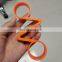 Loose wheel nut indicator with retention eyelets   32mm*105mm orange color 48 teeth PA