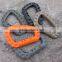 5PCS Plastic Carabiner D-Ring Key Chain Clip Hook Outdoor Camping Buckle Snap