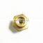 ODM Customized Precision CNC Machined Solid Brass Domed Choke Knob for Motorcycle Engine