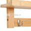 Wall-Mounted Coat Hook Bamboo Wooden Coat Rack and Hook